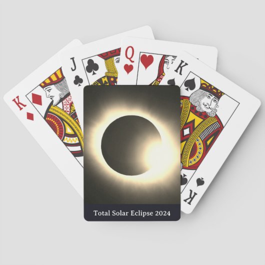 Jeu De Cartes Total éclipse solaire 2024 lune de soleil (dos)