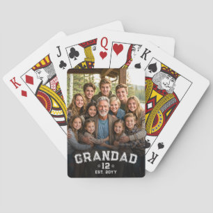 Jeu De Cartes Total Grands Photo Varsity Grand-père Est Année Hé