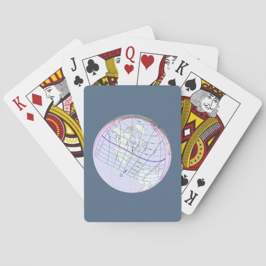 Jeu De Cartes Total Solaire Eclipse 2017 Global Path (dos)