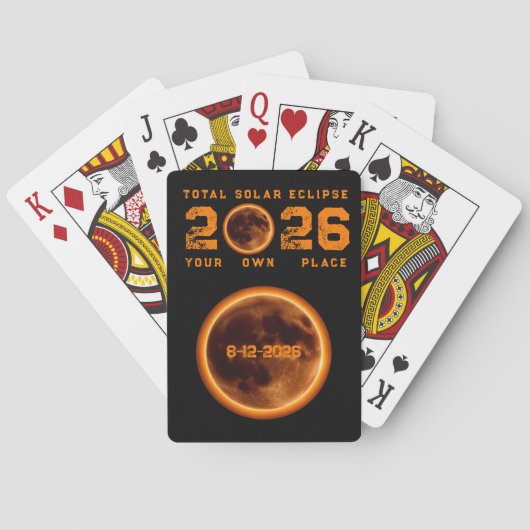 Jeu De Cartes Total Solar Eclipse 2026 (dos)
