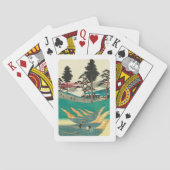 Jeu De Cartes Totsuka, Japon : Impression de blocs de bois Vinta (dos)