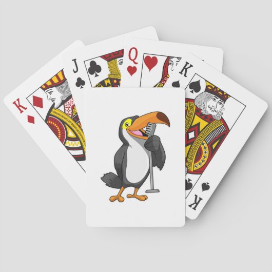 Jeu De Cartes Toucan at Music with Microphone (dos)