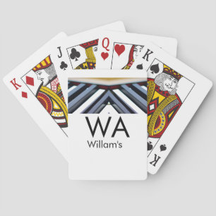 Jeu De Cartes Touches de piano noir blanc ajoutent la lettre ini