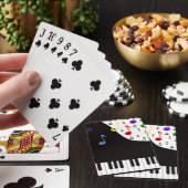 Jeu De Cartes Touches et notes de piano (In Situ)