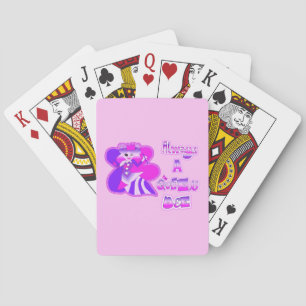 Jeu De Cartes Toujours une reine abeille rose pâle