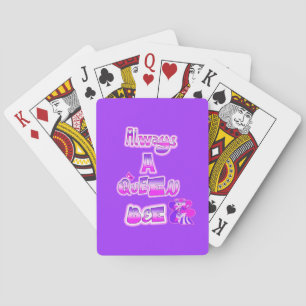 Jeu De Cartes Toujours une reine d'abeille violet