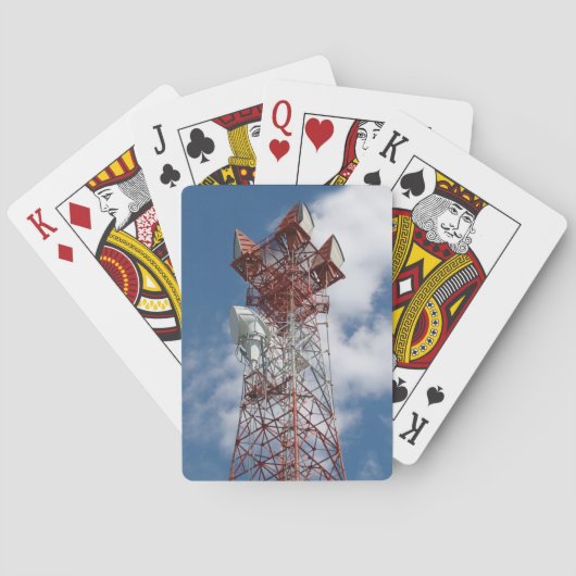 Jeu De Cartes Tour de télécommunications micro-ondes (dos)