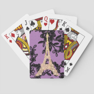 Jeu De Cartes Tour Eiffel en dentelle