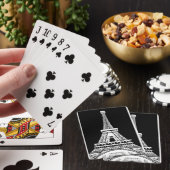 Jeu De Cartes Tour Eiffel noir blanc (In Situ)