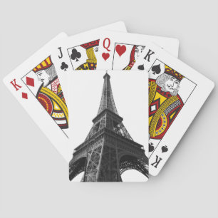 Jeu De Cartes Tour Eiffel Noir & Blanc Paris Voyage européen