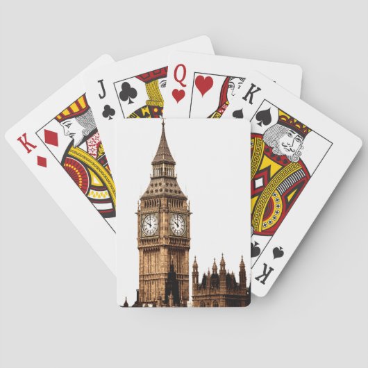 Jeu De Cartes Tour Sepia Big Ben (dos)