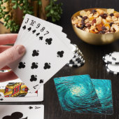 Jeu De Cartes Tourbillon océan turquoise abstrait (In Situ)