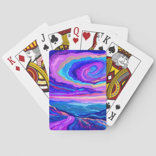 Jeu De Cartes Tourbillon pourpre (dos)