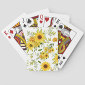 Jeu De Cartes Tournesol à l'aquarelle 8 (dos)