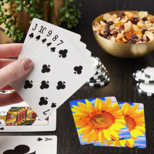 Jeu De Cartes Tournesol avec abeilles Jouer aux cartes