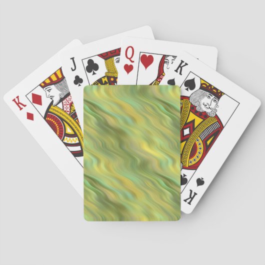 Jeu De Cartes Tournesol Jaune Wavy Texture (dos)
