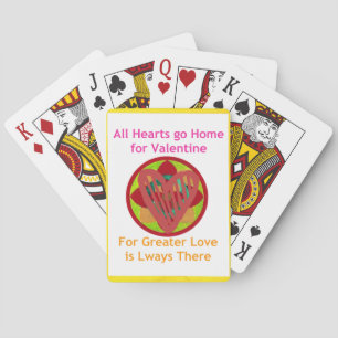 Jeu De Cartes Tous les coeurs rentrent à la maison pour l'art Va