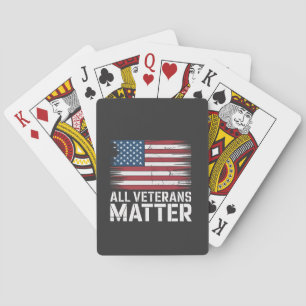 Jeu De Cartes Tous les vétérans matière 4 juillet américain patr