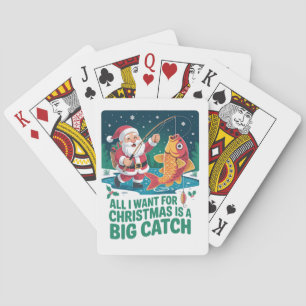 Jeu De Cartes Tout ce que je veux pour Noël c'est un gros poisso
