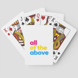 Jeu De Cartes Tout le mois de la Pride LGBT Pansexual ci-dessus