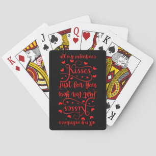 JEU DE CARTES TOUTES MES BAISERS DE LA SAINT-VALENTIN JUSTE POUR