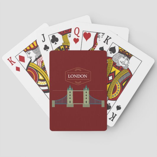 Jeu De Cartes Tower Bridge Londres (dos)