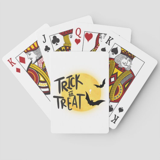 Jeu De Cartes Tracer ou traiter l'halloween (dos)