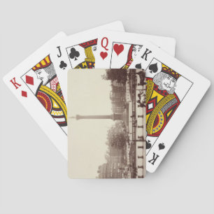Jeu De Cartes Trafalgar Square, London (sepia photo)