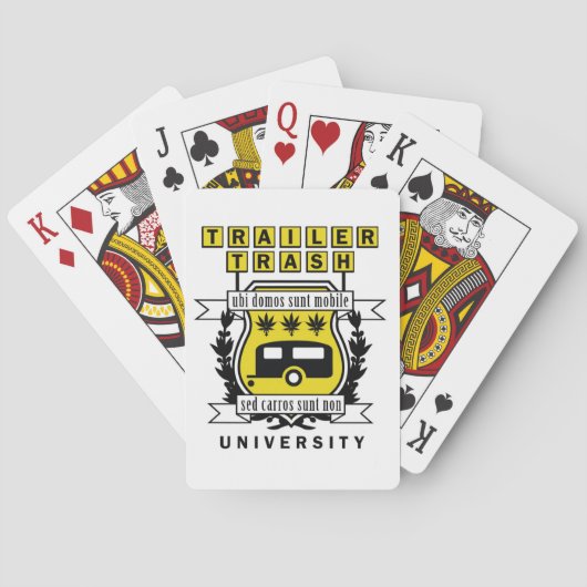 JEU DE CARTES TRAILER TRASH UNIVERSITY (dos)