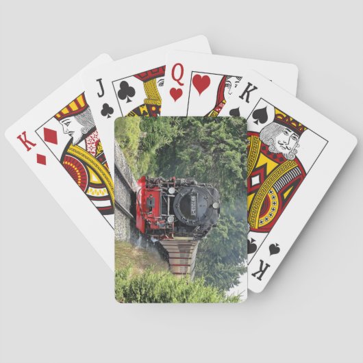 Jeu De Cartes Train à vapeur nostalgique du chemin de fer de Bro (dos)