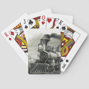 Jeu De Cartes Train à vapeur vintage