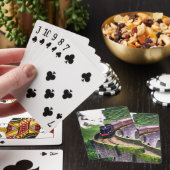 Jeu De Cartes Train de locomotives sur le pont (In Situ)