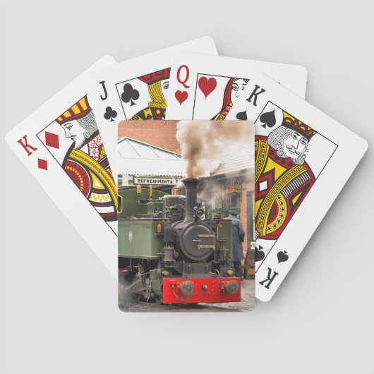 JEU DE CARTES TRAINS À VAPEUR CARTES DE JEU (dos)