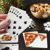 Jeu De Cartes Tranche de pizza pepperoni classique de SlipperyJo (In Situ)