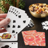 Jeu De Cartes Tranches de pamplemousse rose (In Situ)