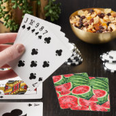 Jeu De Cartes Tranches de pastèque vibrantes de l'été Motif (In Situ)