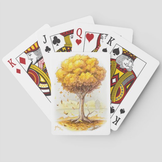 Jeu De Cartes Tranquillité d'or (dos)