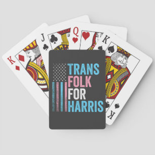 Jeu De Cartes Trans Folk Pour Harris Election Transgenre LGBT