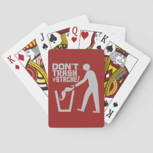 Jeu De Cartes Trash Stache couleur personnalisée jouer cartes