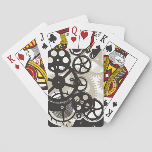 Jeu De Cartes Travail de roues de dent (dos)