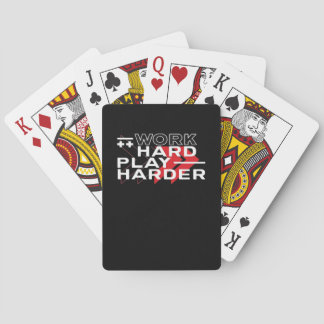 Jeu De Cartes Travailler dur Jouer Dur Motivationnel Jeu Hustant