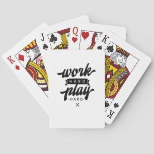 Jeu De Cartes Travailler dur Jouer si dur Citations Inspiration