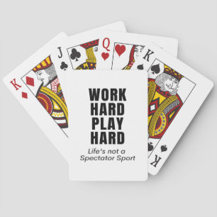 Jeu De Cartes Travailler dur Jouer si dur classique