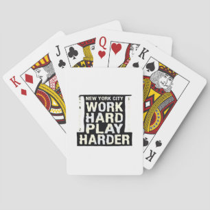 Jeu De Cartes Travailler dur Jouer si dur - Fête du Travail Drôl