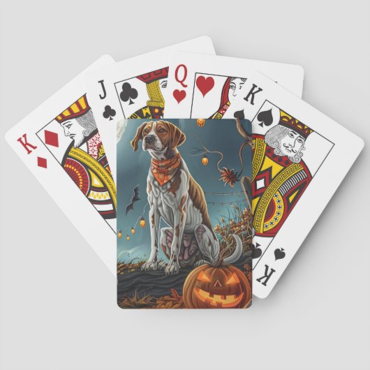 Jeu De Cartes Treeing Walker Halloween Effrayant (dos)