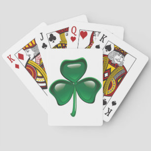 Jeu De Cartes Trèfle à trois feuilles Shamrock vert