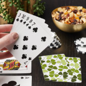 Jeu De Cartes Trèfle vert dans une variété de nuances (In Situ)