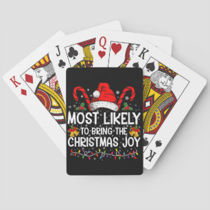 Jeu De Cartes Très Probable D'Apporter La Joie De Noël Correspon