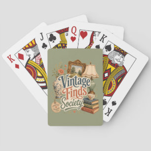 Jeu De Cartes Trésors de Cottage Vintage Vert