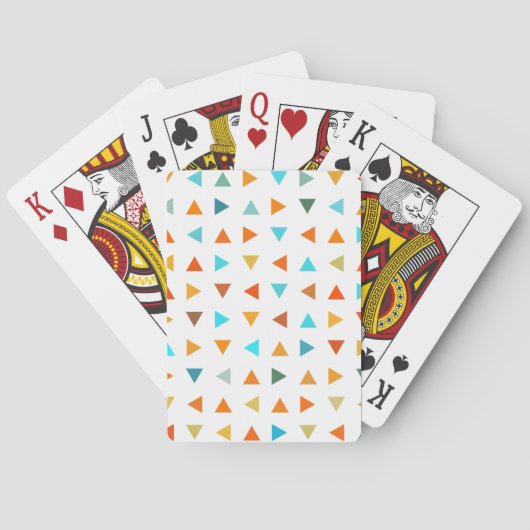 Jeu De Cartes Triangles Colorés (dos)